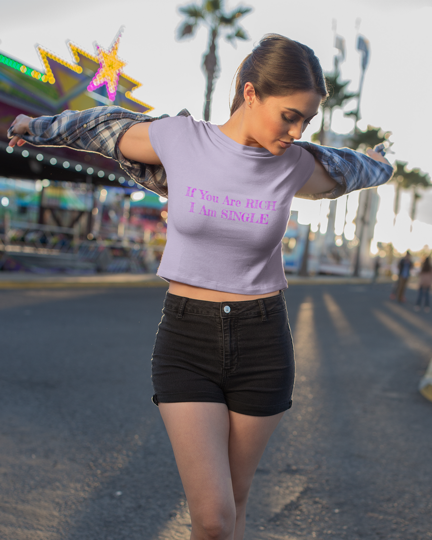 I Am Single Women's Crop Top