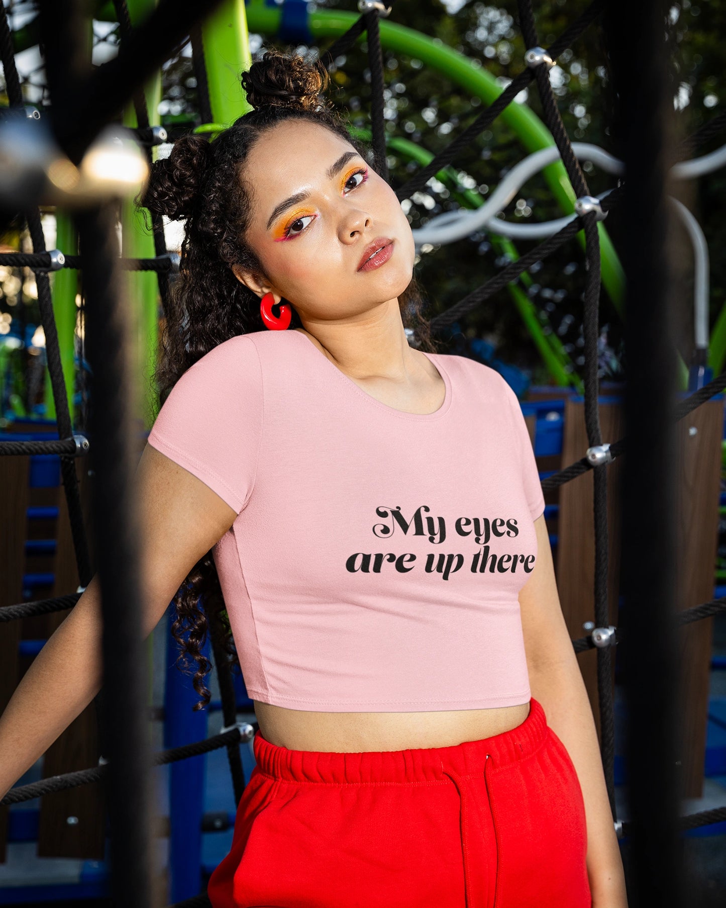 My Eyes Women's Crop Top
