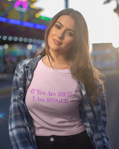 I Am Single Women's Crop Top