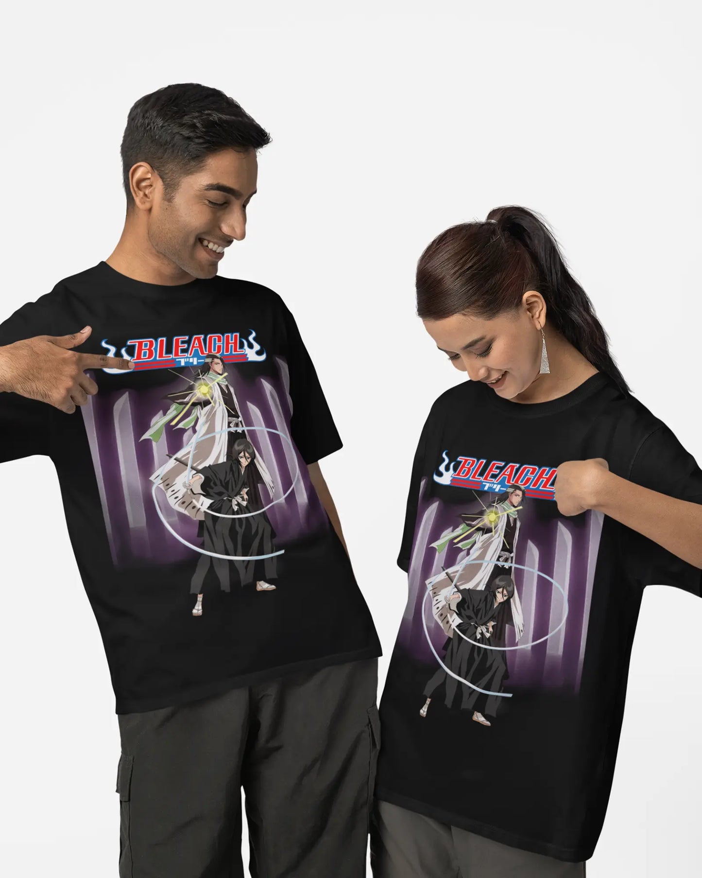 Byakuya X Rukia | Bleach Unisex Oversized T-Shirt