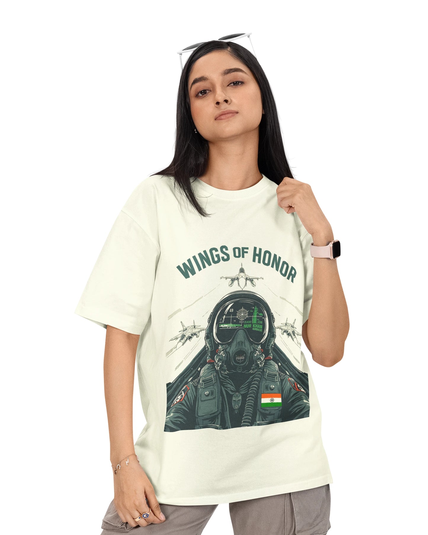 Wings of Honor Unisex Oversized T-Shirt