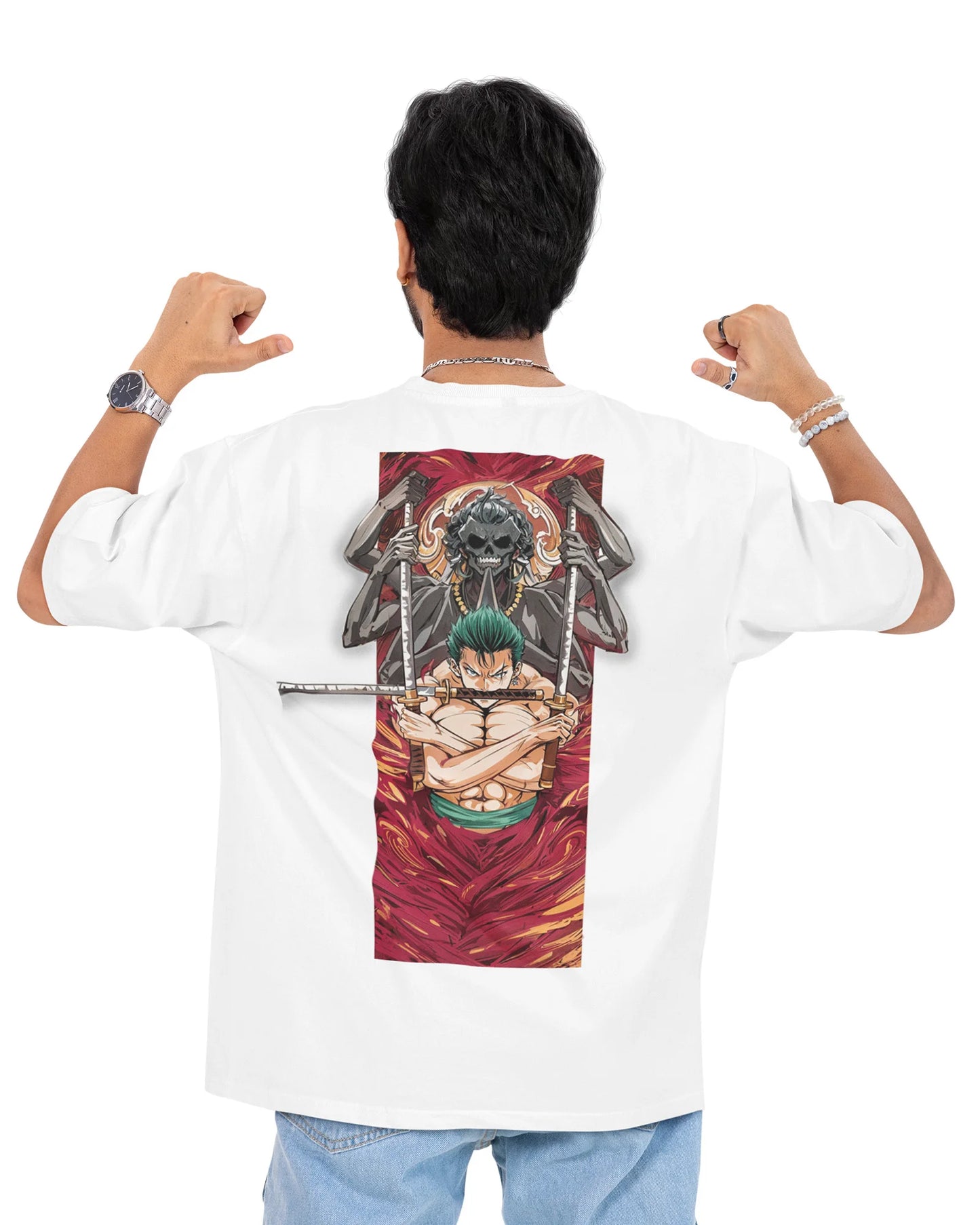 Zoro : King Of Hell | One Piece | Unisex Oversized Tshirt