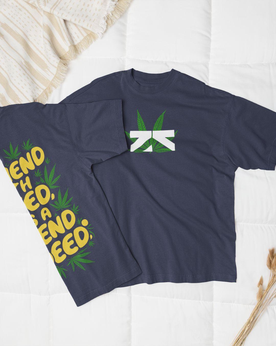 Cannabis Unisex Oversized Tshirt - -