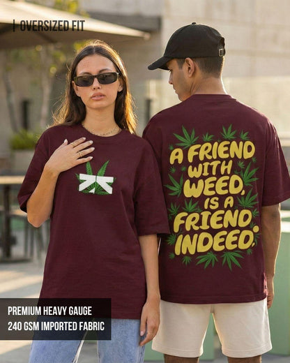 Cannabis Unisex Oversized Tshirt - -