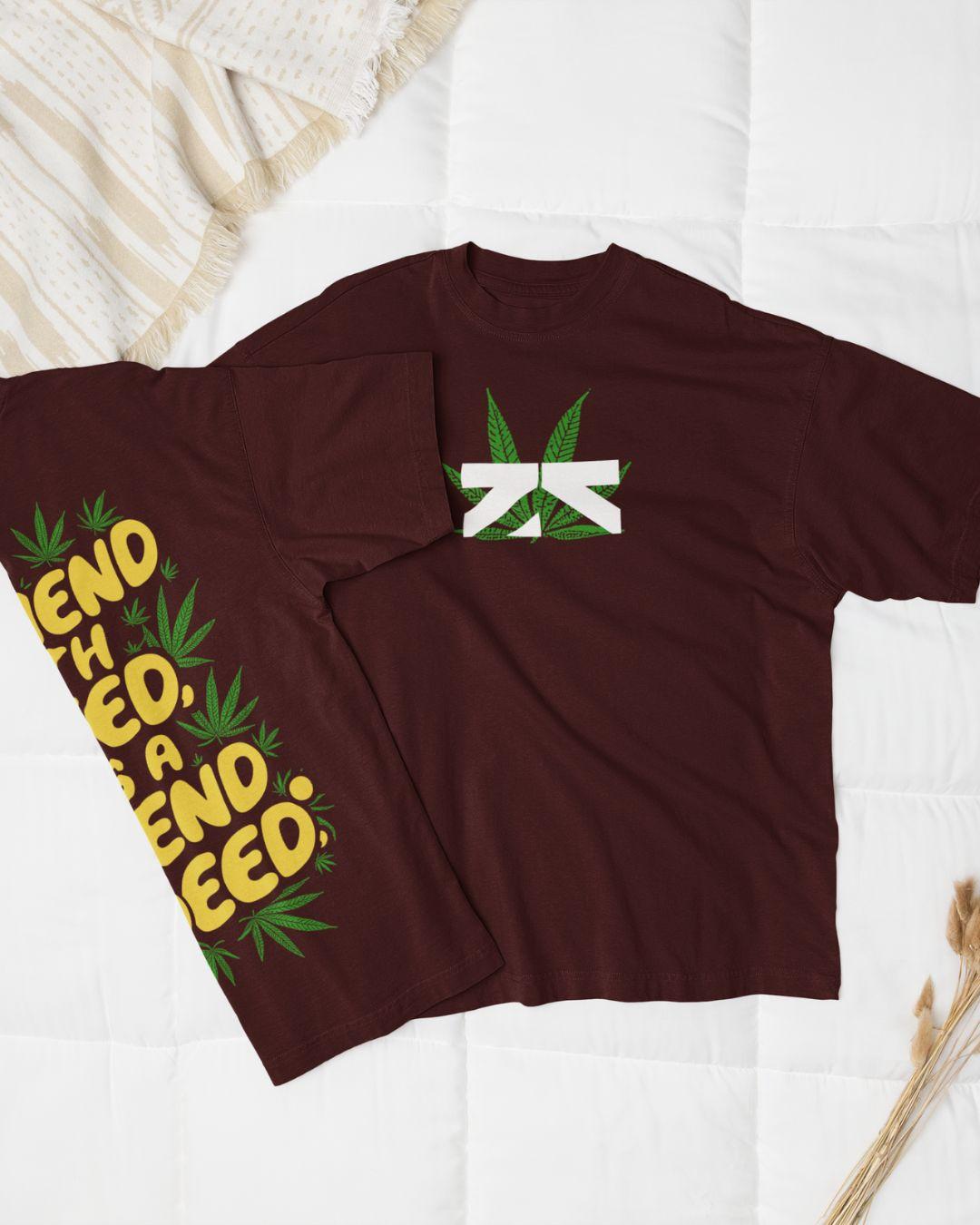 Cannabis Unisex Oversized Tshirt - -