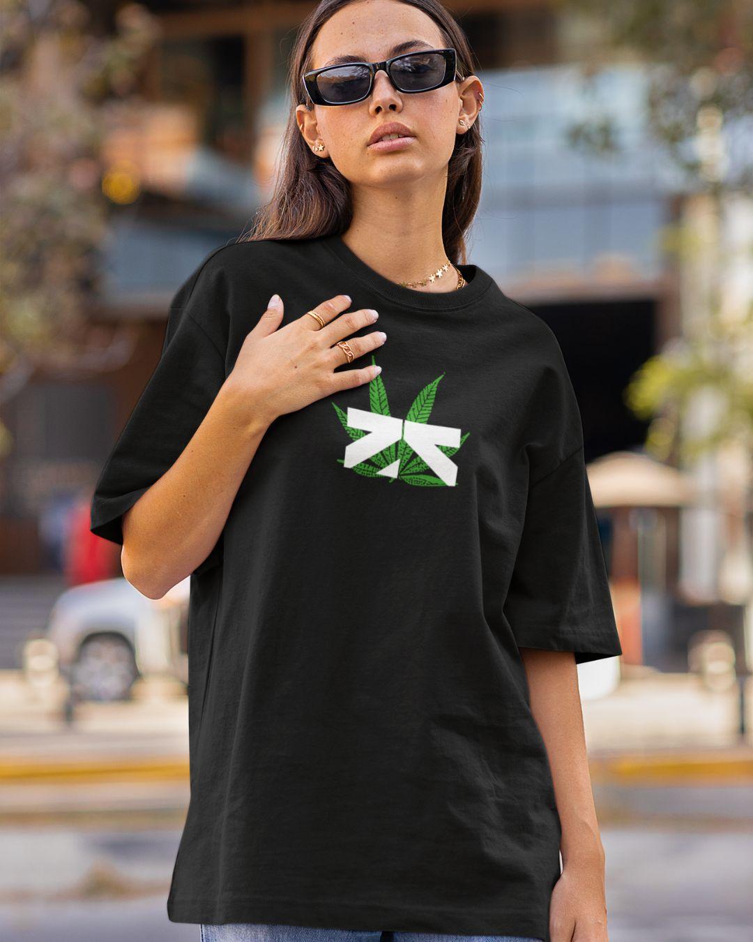 Cannabis Unisex Oversized Tshirt - -