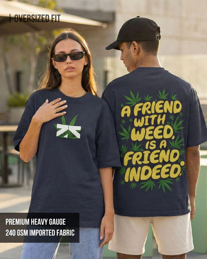 Cannabis Unisex Oversized Tshirt - -