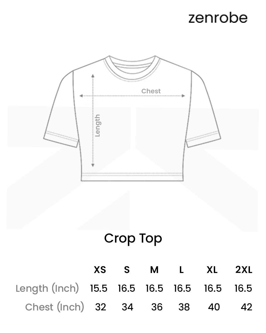 Size Chart for Crop Top