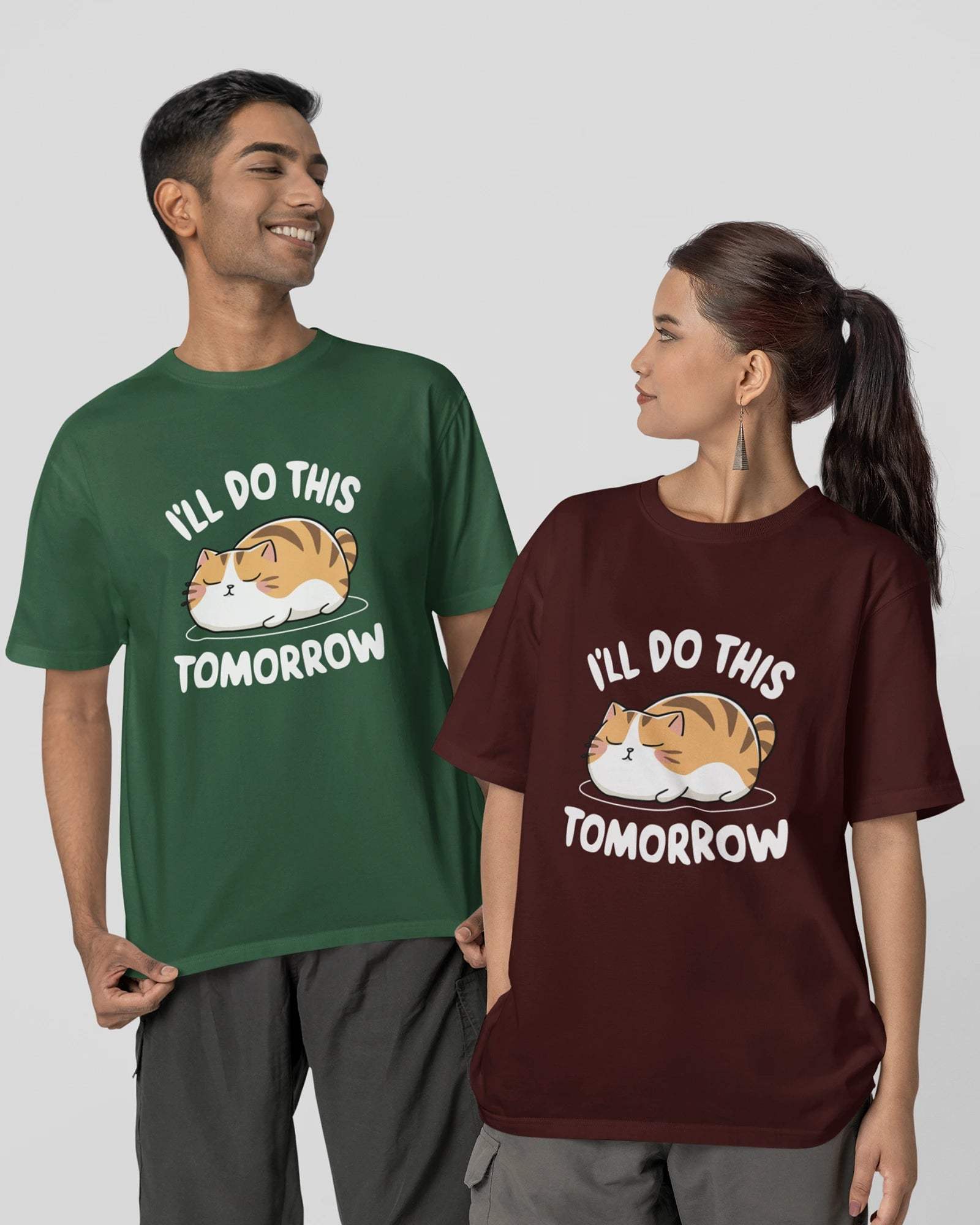 Tomorrow Unisex Oversized Tshirt - zenrobe- Bottle-Green-XXL- 799.00