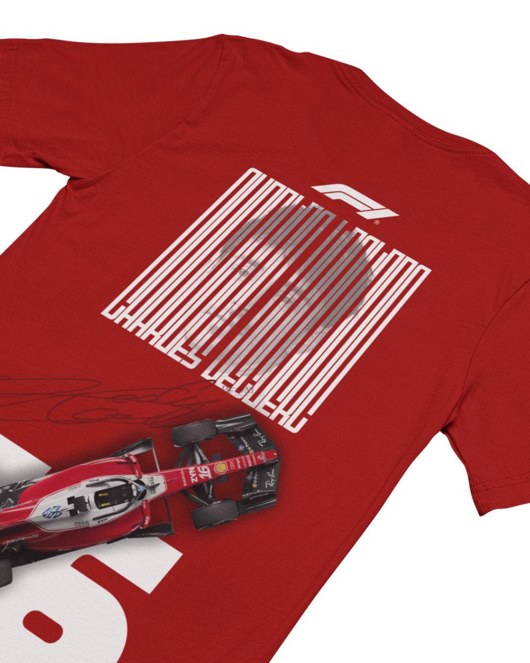 F1 Charles Leclerc 12 Unisex Oversized T-Shirt - -