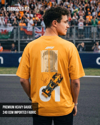F1 Lando 01 Unisex Oversized T-Shirt - -