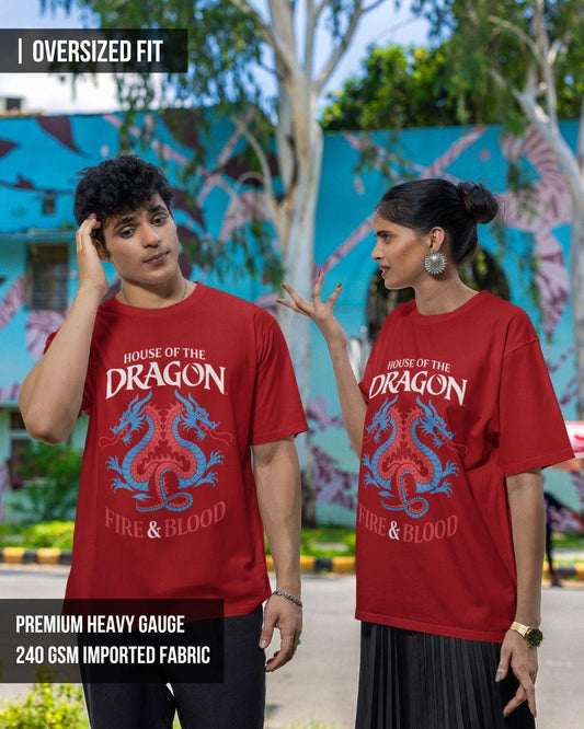 House Of Dragon Unisex Oversized T-Shirt
