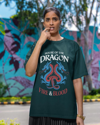 House Of Dragon Unisex Oversized T-Shirt
