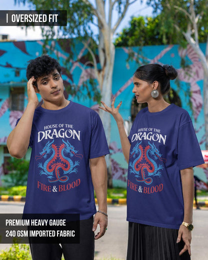 House Of Dragon Unisex Oversized T-Shirt