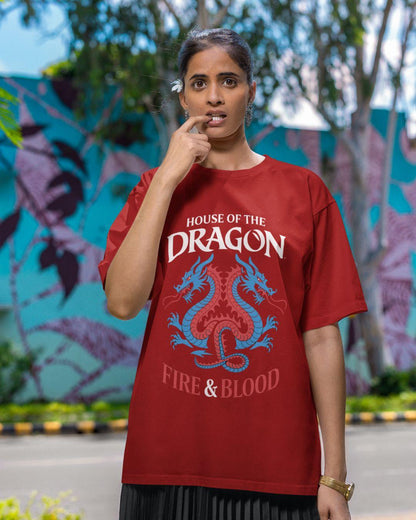 House Of Dragon Unisex Oversized T-Shirt