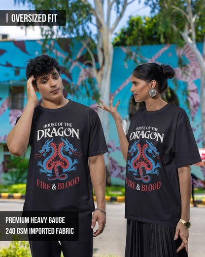 House Of Dragon Unisex Oversized T-Shirt
