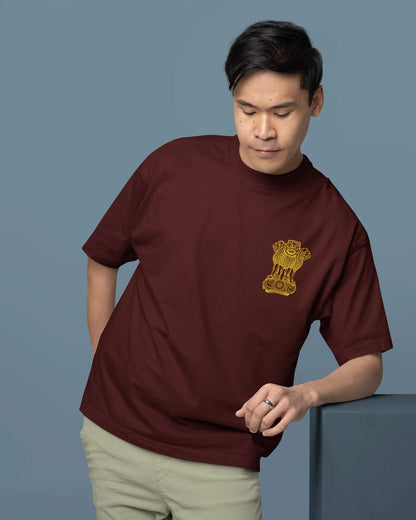 Indian Army Oversized Men's Tshirt - zenrobe- - 