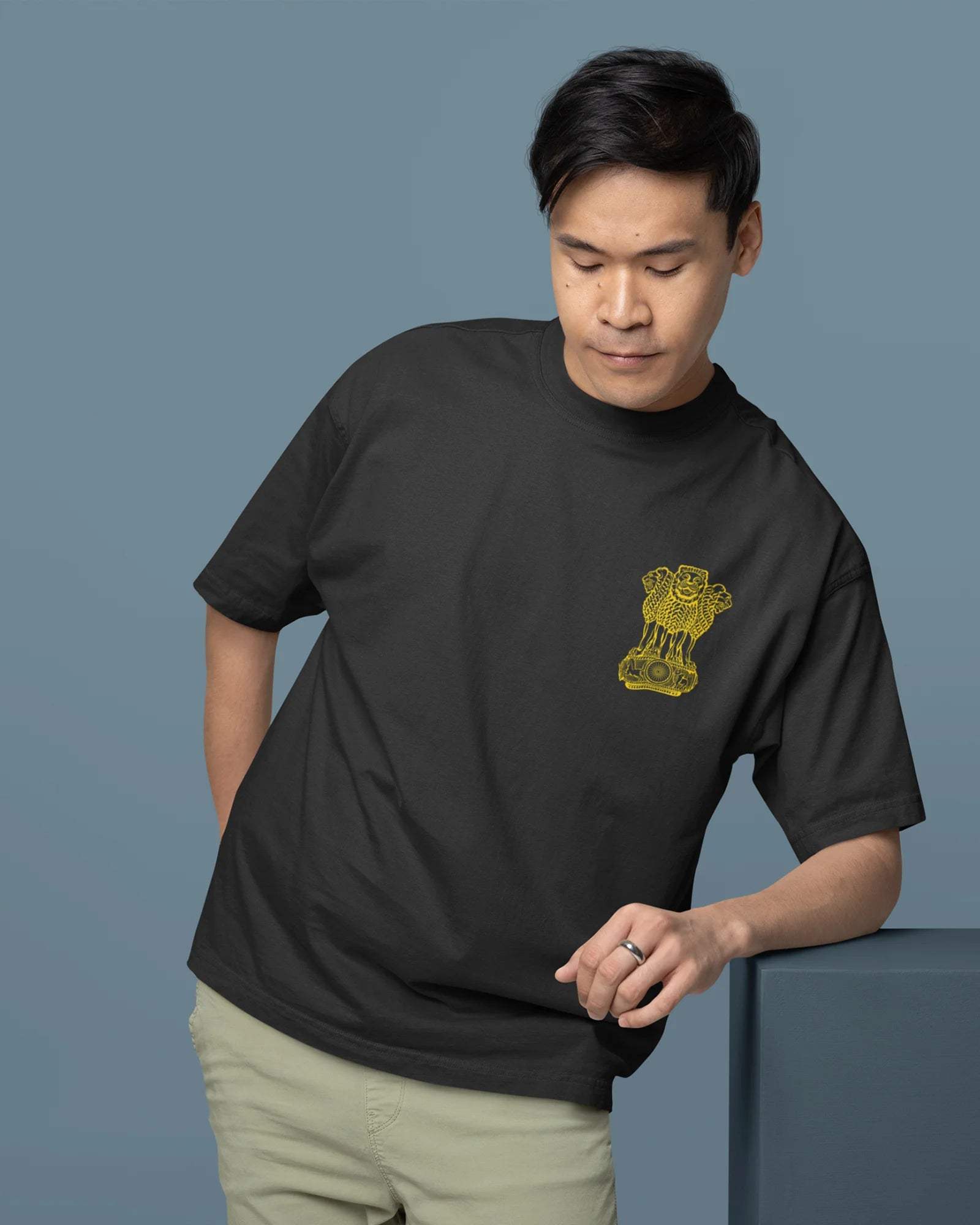 Indian Army Oversized Men's Tshirt - zenrobe- - 