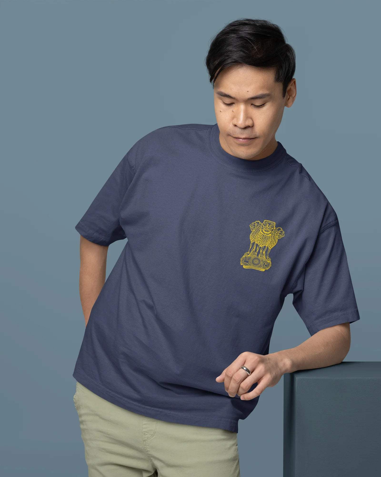 Indian Army Oversized Men's Tshirt - zenrobe- - 