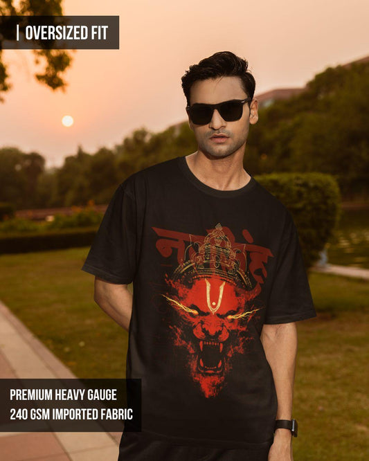 Narsimha Unisex Oversized T-Shirt - -