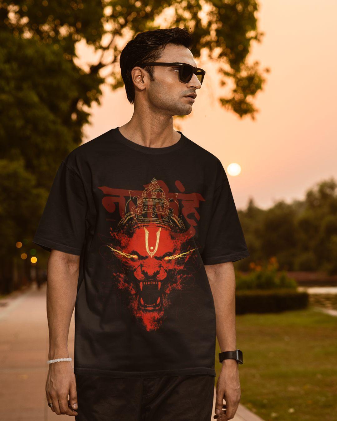 Narsimha Unisex Oversized T-Shirt - -