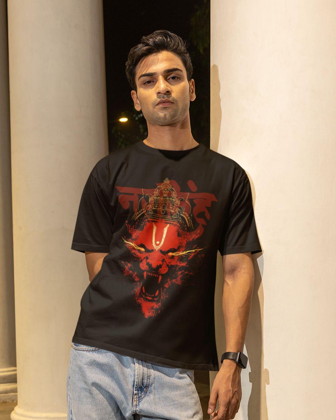 Narsimha Unisex Oversized T-Shirt - -
