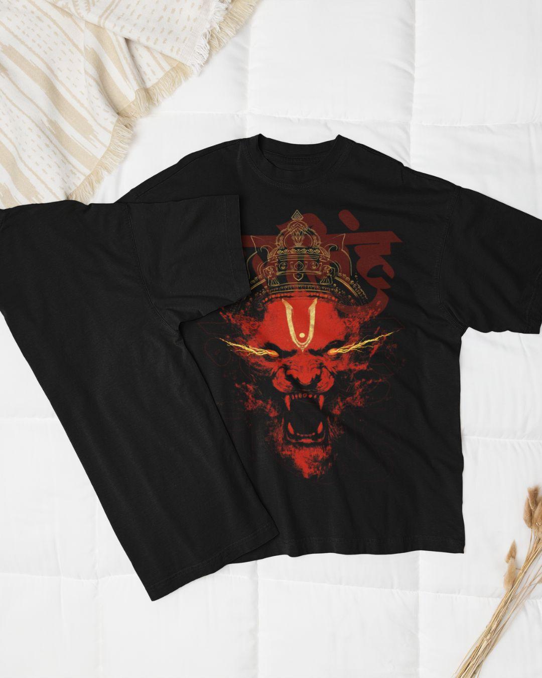 Narsimha Unisex Oversized T-Shirt - -