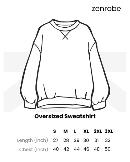 Karo Khudki Men's Oversized Sweatshirt - -