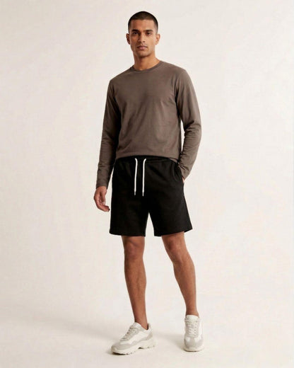 Premium Terry Blend 260 GSM Unisex Relaxed Fit Shorts | Soft, Breathable & Durable - -