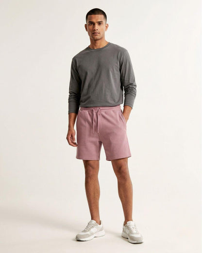 Premium Terry Blend 260 GSM Unisex Relaxed Fit Shorts | Soft, Breathable & Durable - -