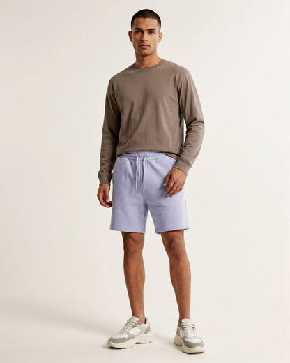Premium Terry Blend 260 GSM Unisex Relaxed Fit Shorts | Soft, Breathable & Durable - -