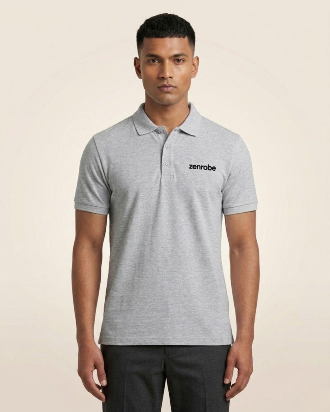 Premium Zenrobe Signature Logo Polo Black Embroidery - -