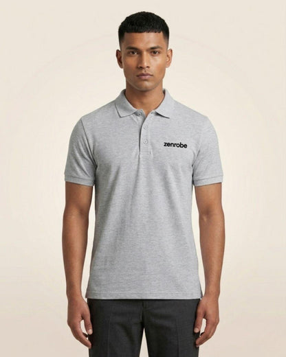 Premium Zenrobe Signature Logo Polo Black Embroidery - -