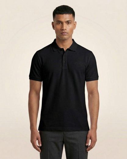 Premium Zenrobe Signature Logo Polo Black Embroidery - -