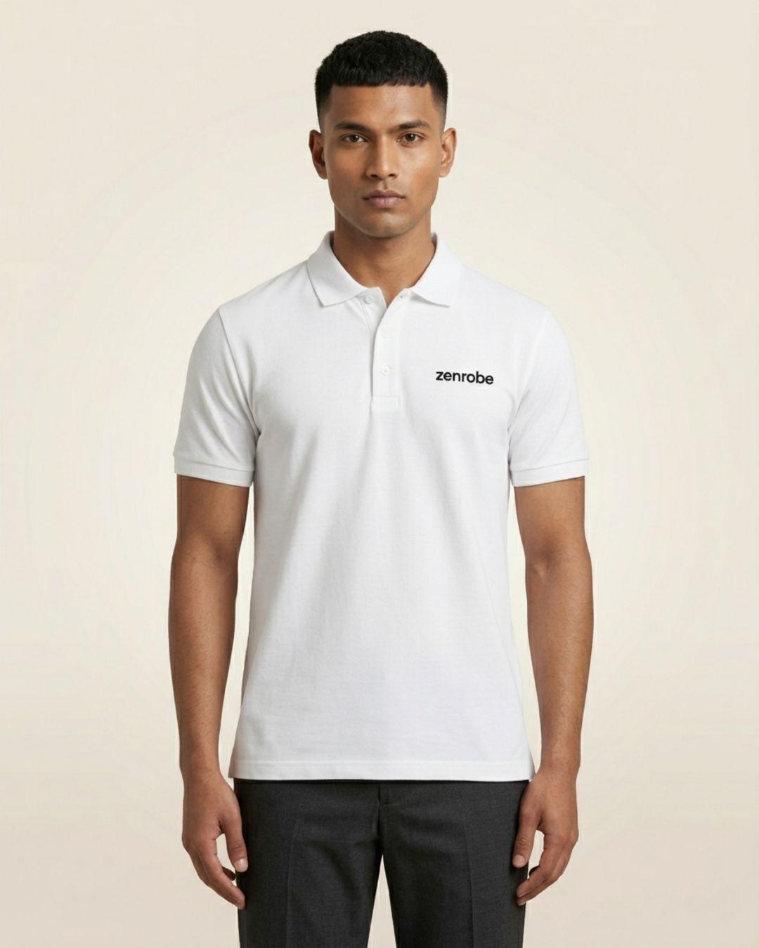 Polo : Premium Zenrobe Signature Logo Polo | 220 GSM Airtex