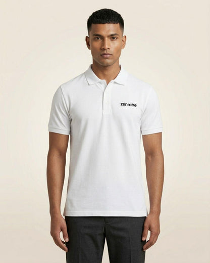 Premium Zenrobe Signature Logo Polo Black Embroidery - -