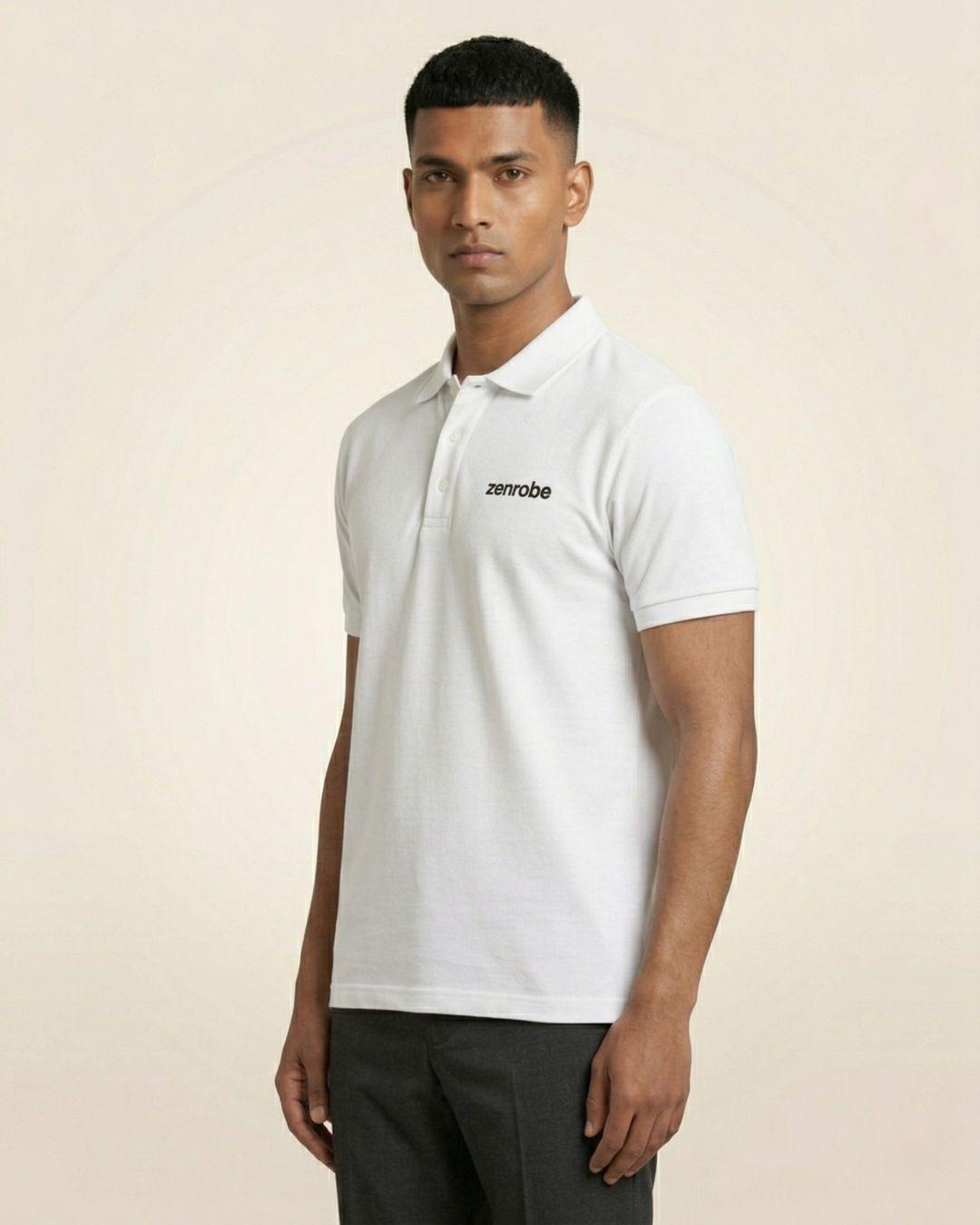 Premium Zenrobe Signature Logo Polo Black Embroidery - -