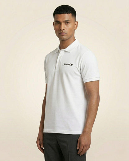 Premium Zenrobe Signature Logo Polo Black Embroidery - -