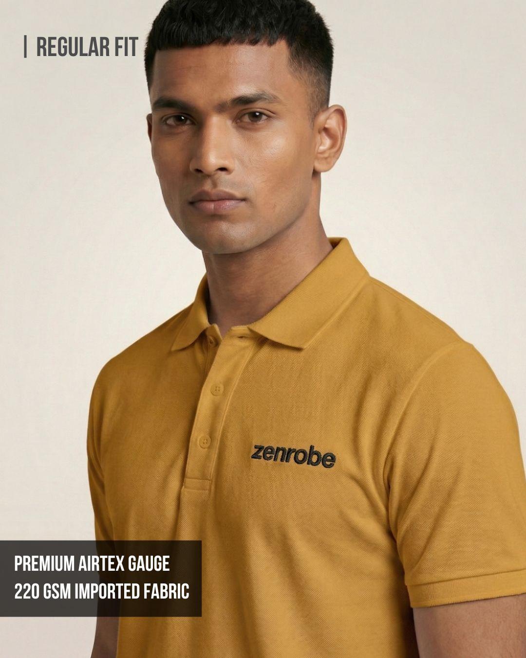 Premium Zenrobe Signature Logo Polo Black Embroidery - -