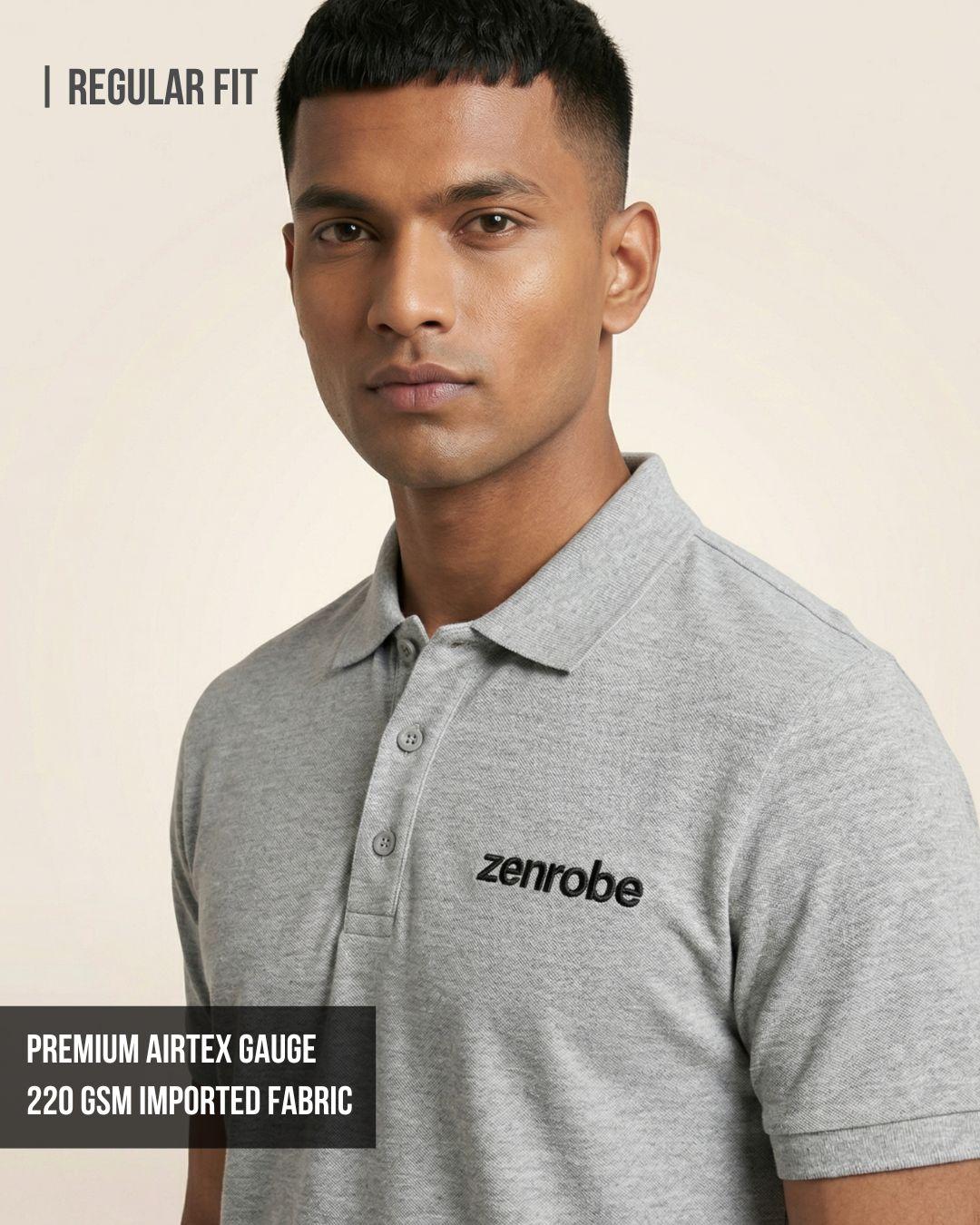 Premium Zenrobe Signature Logo Polo Black Embroidery - -
