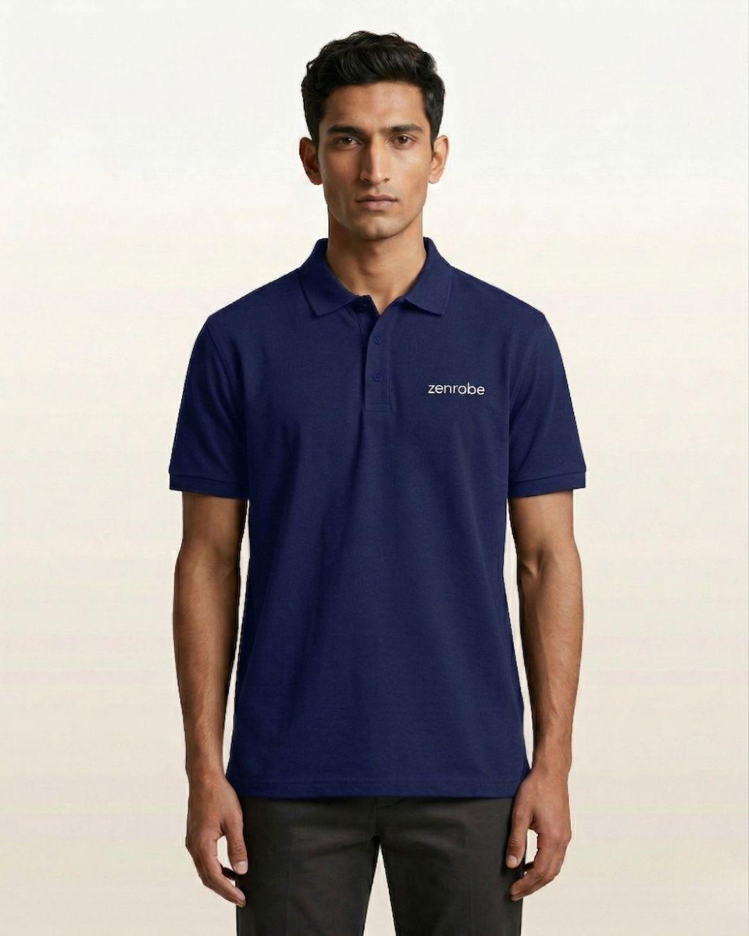 Premium Zenrobe Signature Logo Polo White Embroidery - -