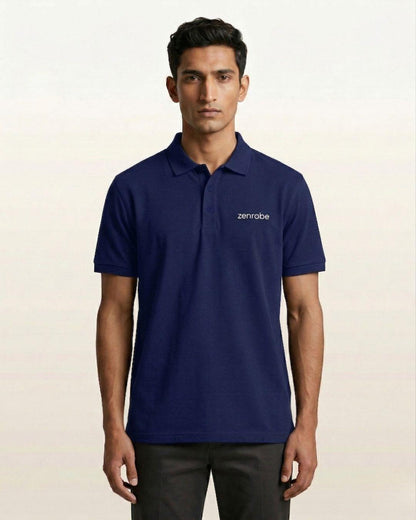 Premium Zenrobe Signature Logo Polo White Embroidery - -