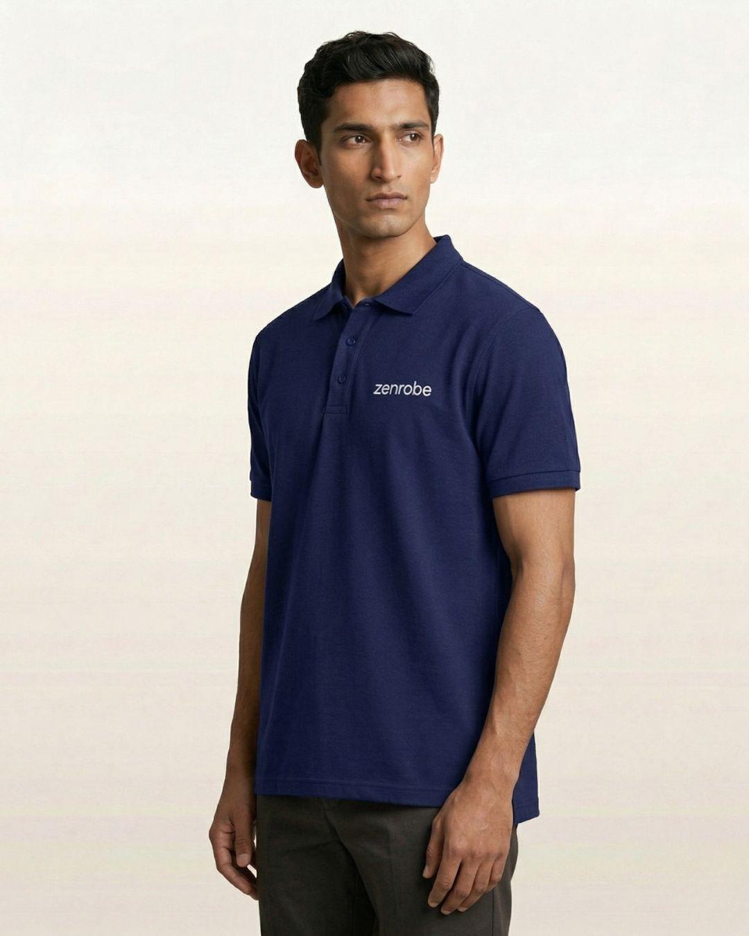 Premium Zenrobe Signature Logo Polo White Embroidery - -