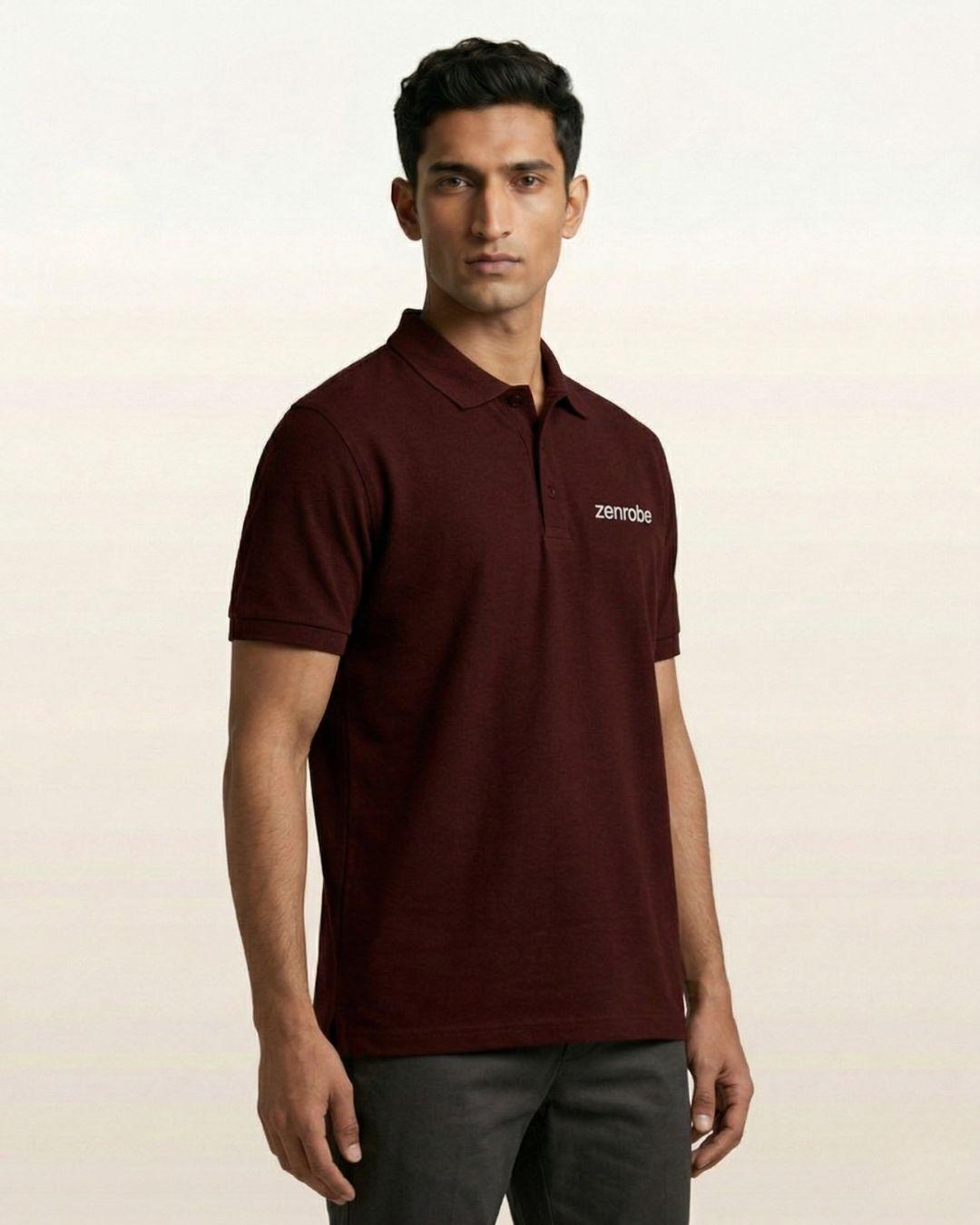 Premium Zenrobe Signature Logo Polo White Embroidery - -