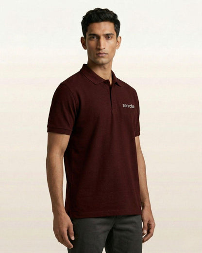 Premium Zenrobe Signature Logo Polo White Embroidery - -