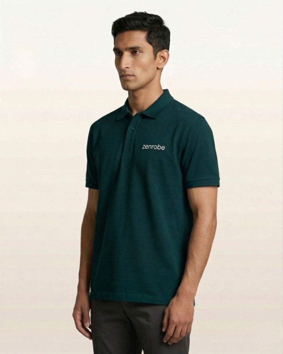 Premium Zenrobe Signature Logo Polo White Embroidery - -