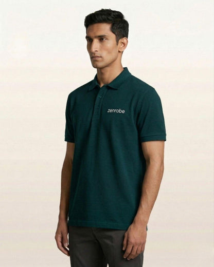 Premium Zenrobe Signature Logo Polo White Embroidery - -