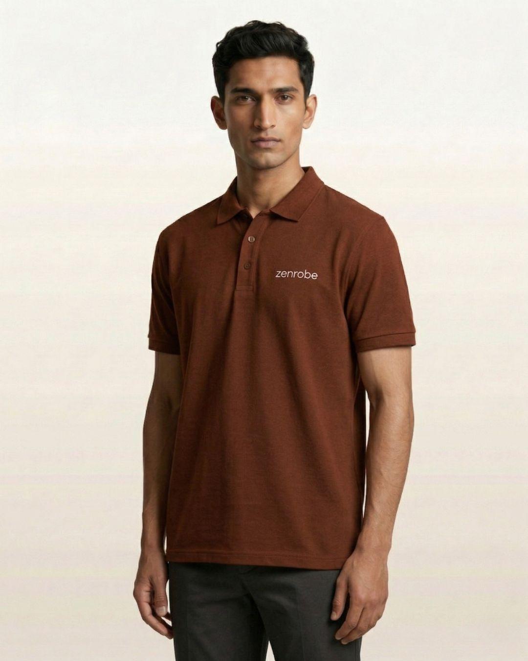 Premium Zenrobe Signature Logo Polo White Embroidery - -