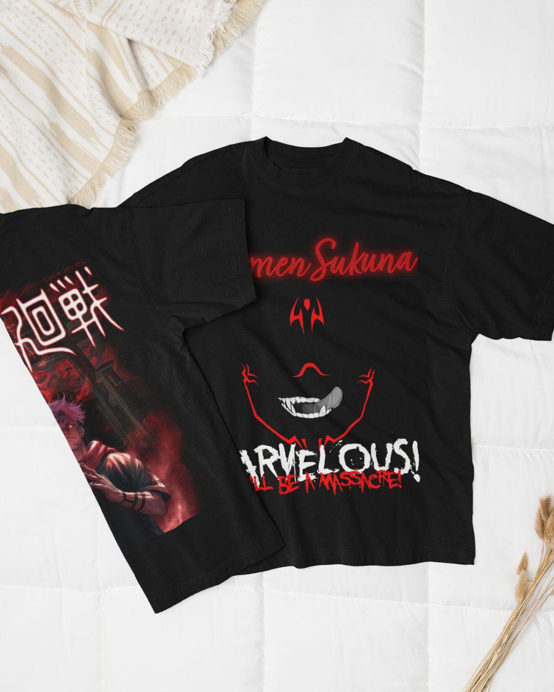 Ryomen Sukuna | Jujutsu Kaisen Unisex Oversized T-Shirt - -
