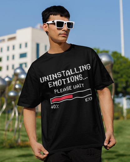 Uninstalling Emotions Unisex Oversized T-Shirt